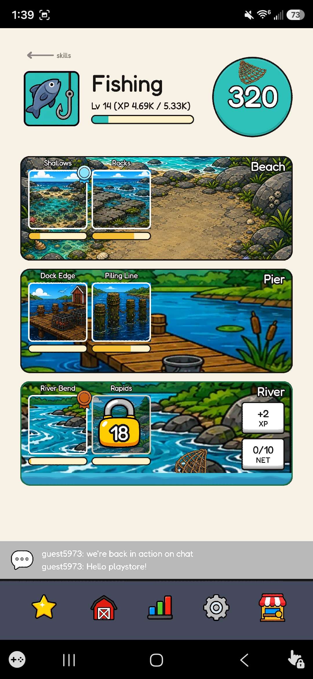 Idle Elite upgrade screen